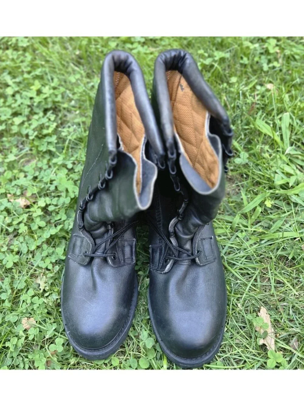 USGI Belleville ICWB Cold Weather Boots Black Leather Vibram 8.5W NOS 1997 VTG